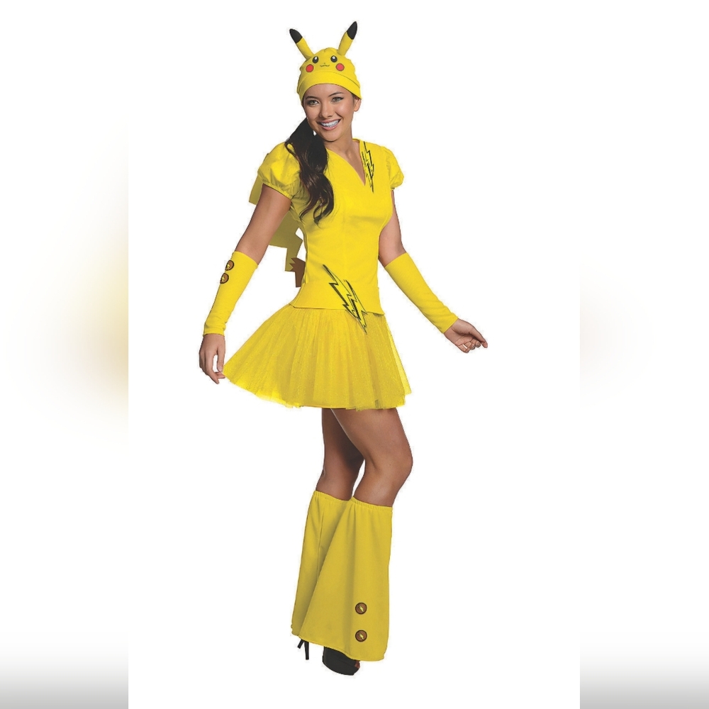 Yellow Pikachu Women's Costume Size Medium. Worn 1x.